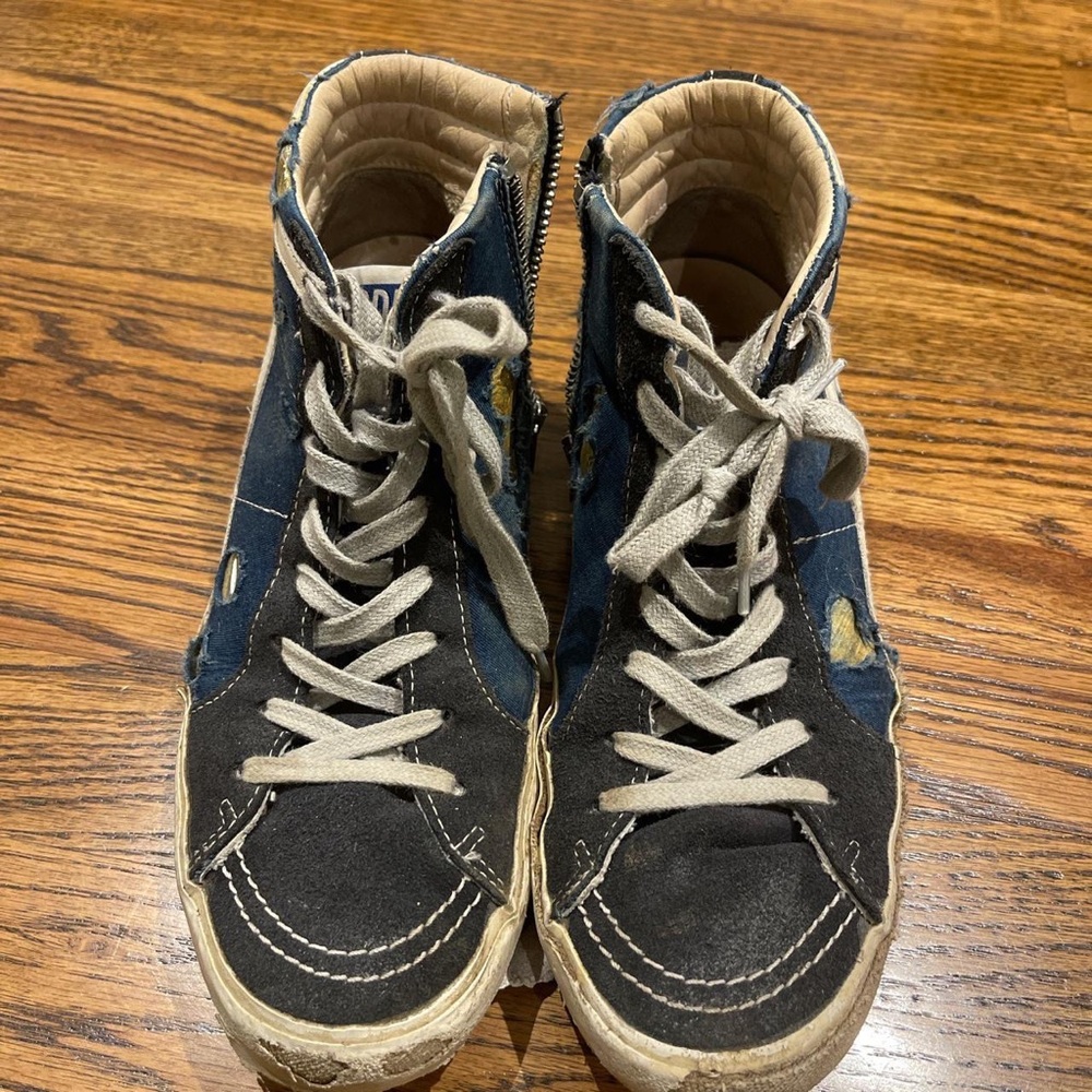 Golden Goose denim sneakers